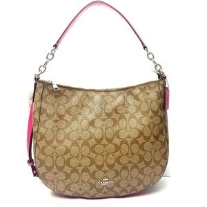 Coach Signature Canvas Elle Hobo